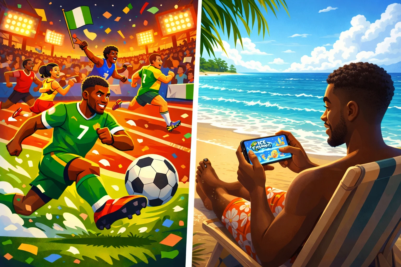 ⚽ Ice Fishing vs Nigerian Sports